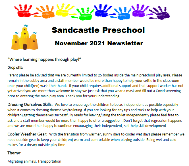 Sandcastle Nov